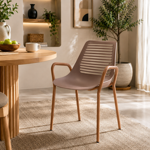 كرسي مفرد بلاستيك FY-601 BEIGE