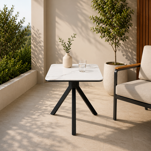 طاوله كافيه مربع SHT-240 WHITE 60*60