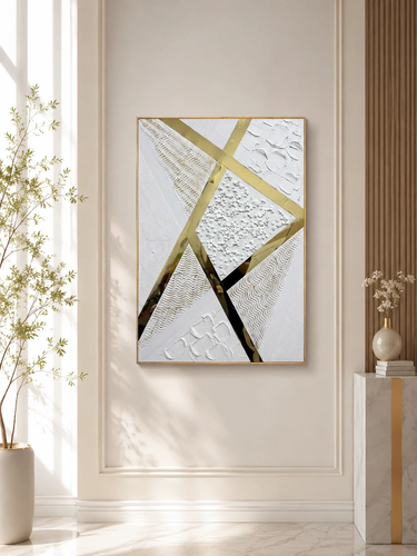 لوحات جدارية اطار ذهبي 80*120 SHW-405