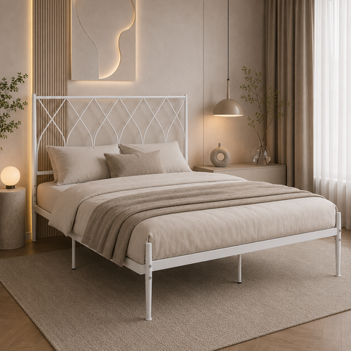 سرير مقاس 200*140 3825 WHITE