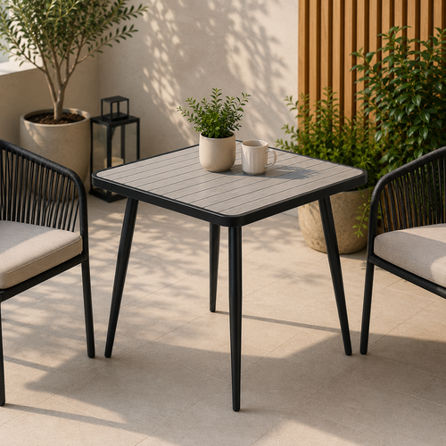 طاولة كافيه مربع F10 BLACK&GREY 70*70