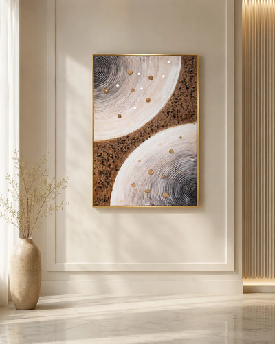 لوحات جدارية اطار ذهبي 80*120 SHW-406