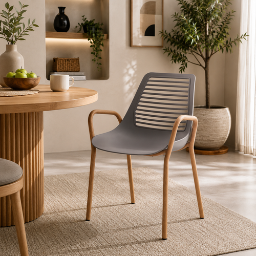 كرسي مفرد بلاستيك FY-601 GREY