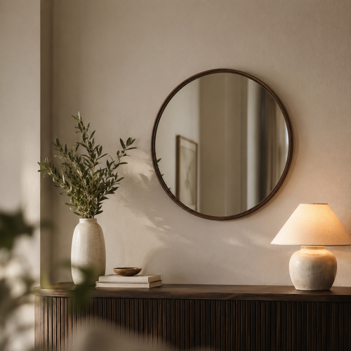 مراية دائري 70*70 M50 BROWN