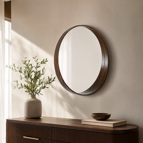مراية دائري 90*90 M52 BROWN