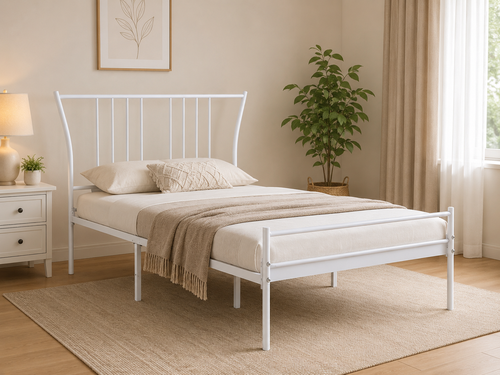 سرير مقاس 120*190 3827 WHITE