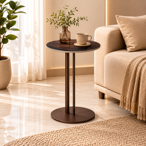 طاولة خدمة سيراميك مفرد S05 BROWN