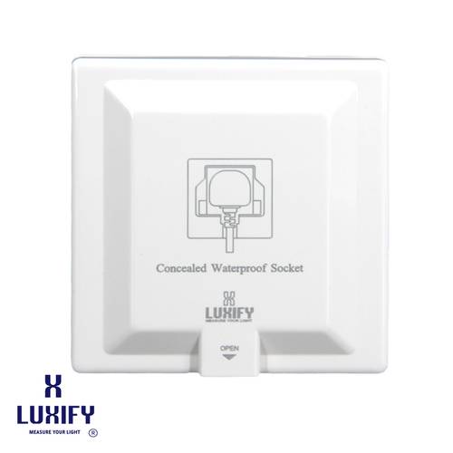 فيش ١٣ امبير مخفي  LUXIFY ابيض