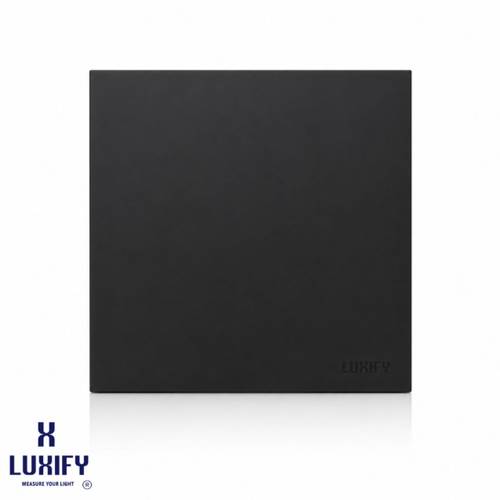 Blank Wall Plate 7x7 Slim Black LUXIFY