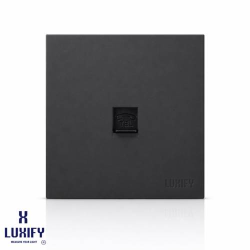 Slim Telephone Socket Black LUXIFY