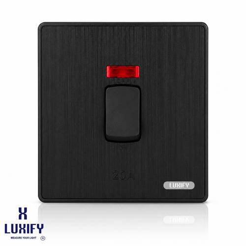 Geyser Switch  20A Black LUXIFY