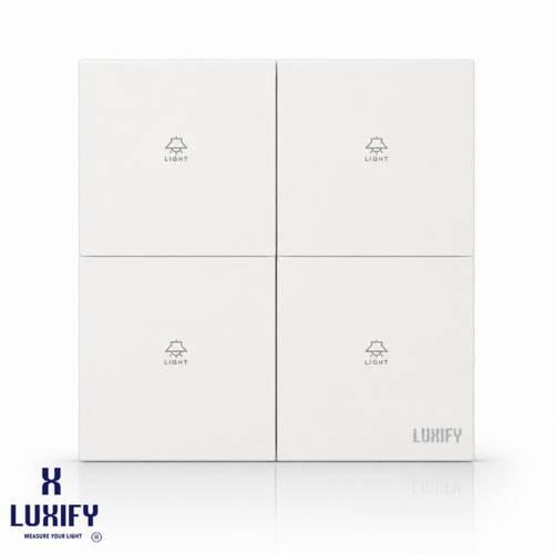 4-Gang Smart Switch White LUXIFY | WiFi Smart Wall Switch