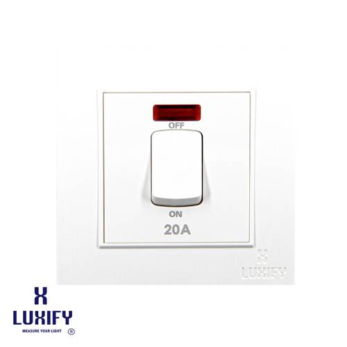 Geyser Switch 20A White LUXIFY
