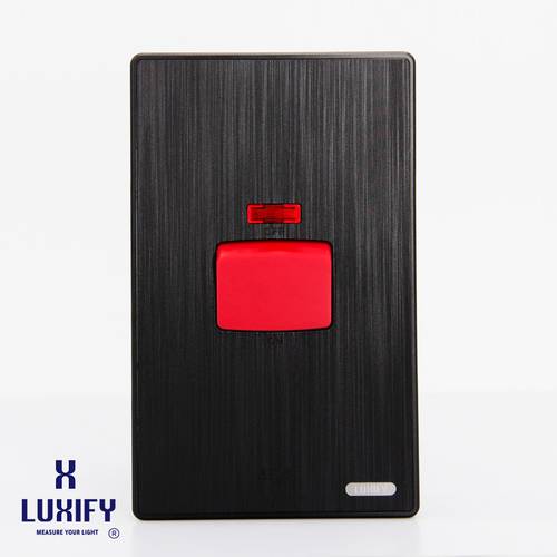 AC Switch 45A 7*14 Black LUXIFY