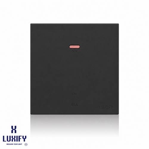 45A AC Switch 7x7 Slim Black LUXIFY