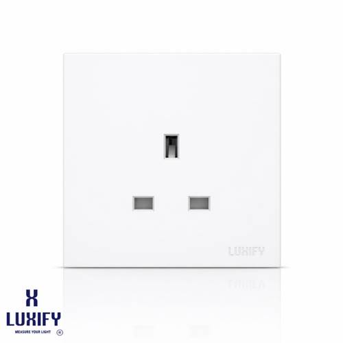 13A Wall Socket Without Switch Slim White LUXIFY