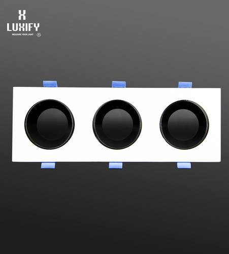 مانع توھج مربع ثلاثى ابیض اسود LUXIFY