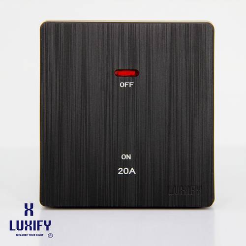 مفتاح سخان 20 امبير كبير LUXIFY اسود 