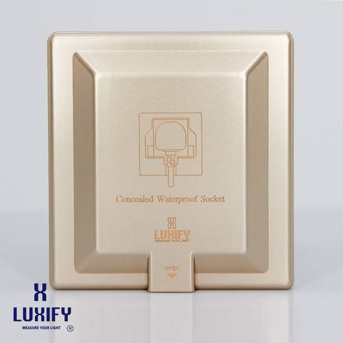 فيش ١٣ امبير مخفي  LUXIFY ذهبي 