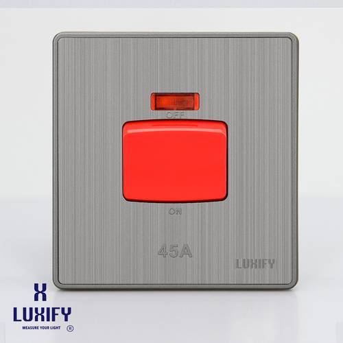 مفتاح مكيف 7*7 LUXIFY سلفر