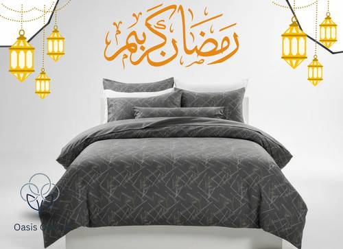 مفرش الغيمة الصيفي المزدوج - 6 قطع - ناعم وبارد