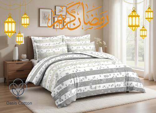 مفرش الغيمة الصيفي المزدوج - 6 قطع - ناعم وبارد