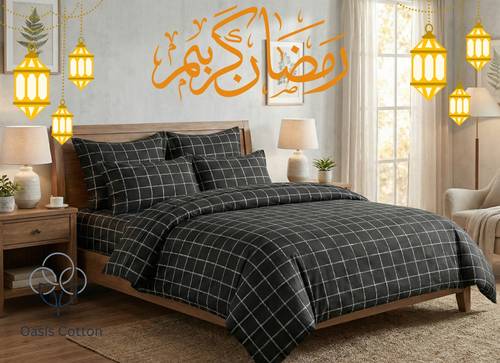 مفرش الغيمة الصيفي المزدوج - 6 قطع - ناعم وبارد