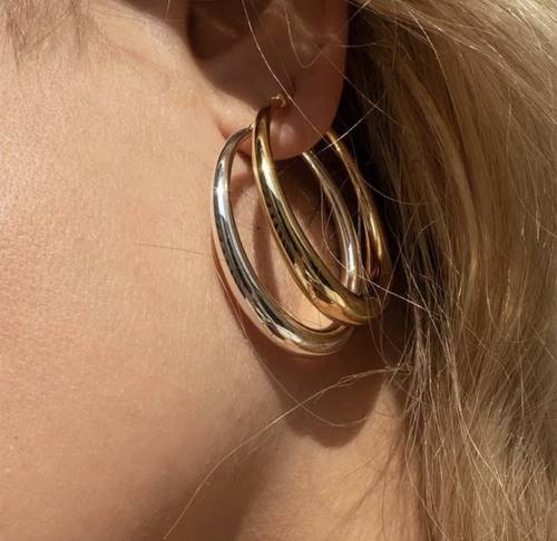 Golden Hoops | Large