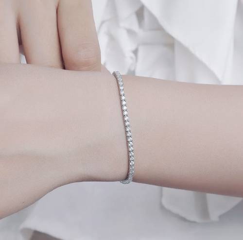 Anoud Ultra Skinny Tennis Bracelet |15cm