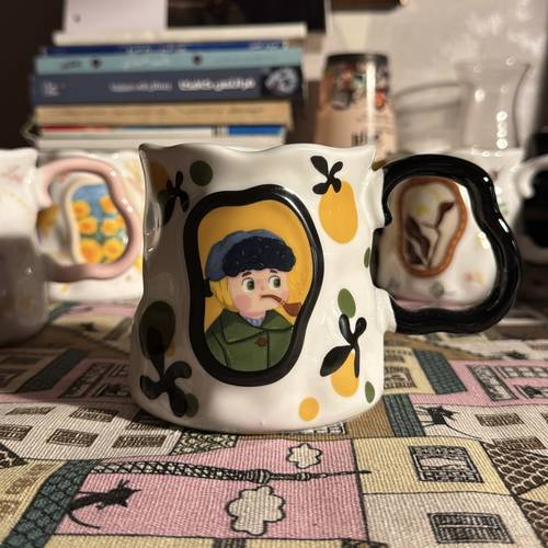 كوب سيراميك زُخرفي - ڤان جوخ