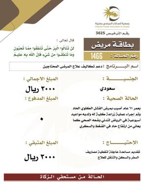 بطاقة مريض 1466