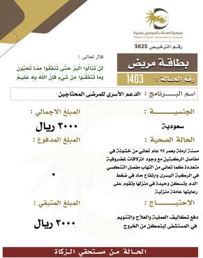 بطاقة مريض 1403