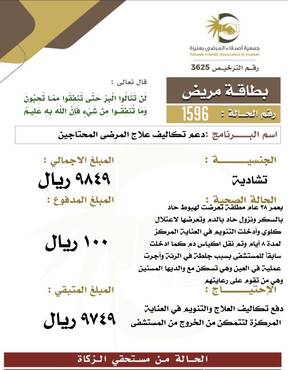  بطاقة مريض 1596