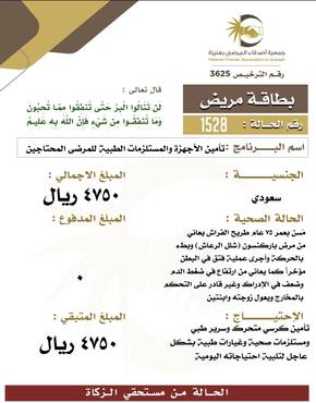 بطاقة مريض 1528