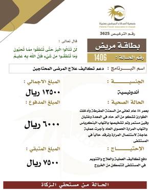 بطاقة مريض 1406