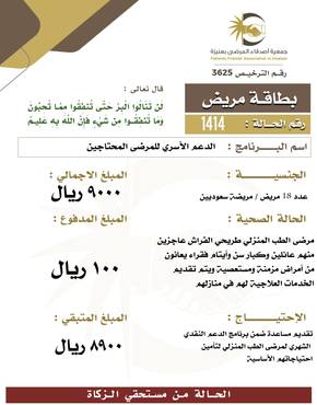  بطاقة مريض 1414