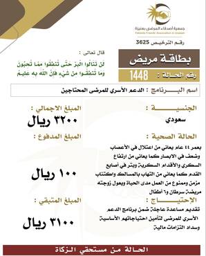 بطاقة مريض 1448