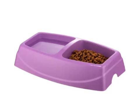 Feline Go Big Twin Feeding Bowl - Violet
