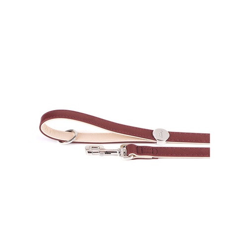 MF HERMITAGE Leash LEATHER Claret 110x2.2cm