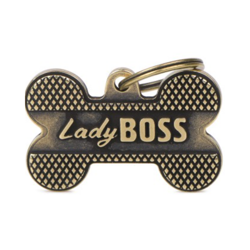 MF Tags XL BONE BRONX LADY BOSS ENGLISH BRASS