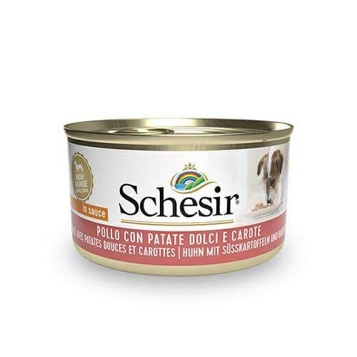 Schesir Dog in Sauce Chicken with Sweet patatoes & Carrrots 85g