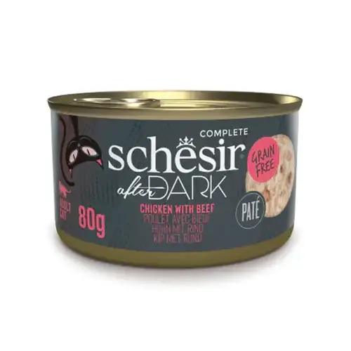 Schesir Can After Dark Complete Chicken & Beef for Cats 80g