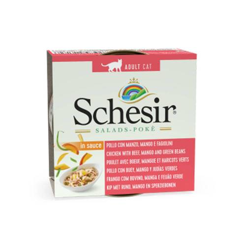 Schesir salads in Sauce Chicken with Beef ,Mango & green beans 85g