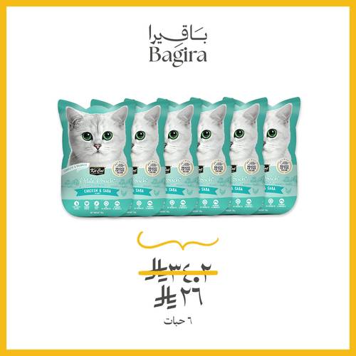 6أظرف من كت كات بتيت باوتش-دجاج وسمك 70غ