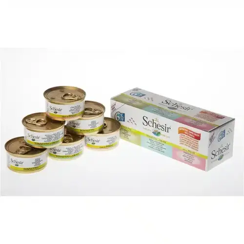 Schesir Cat Multi Cat Tuna Selection in Broth 6X70g
