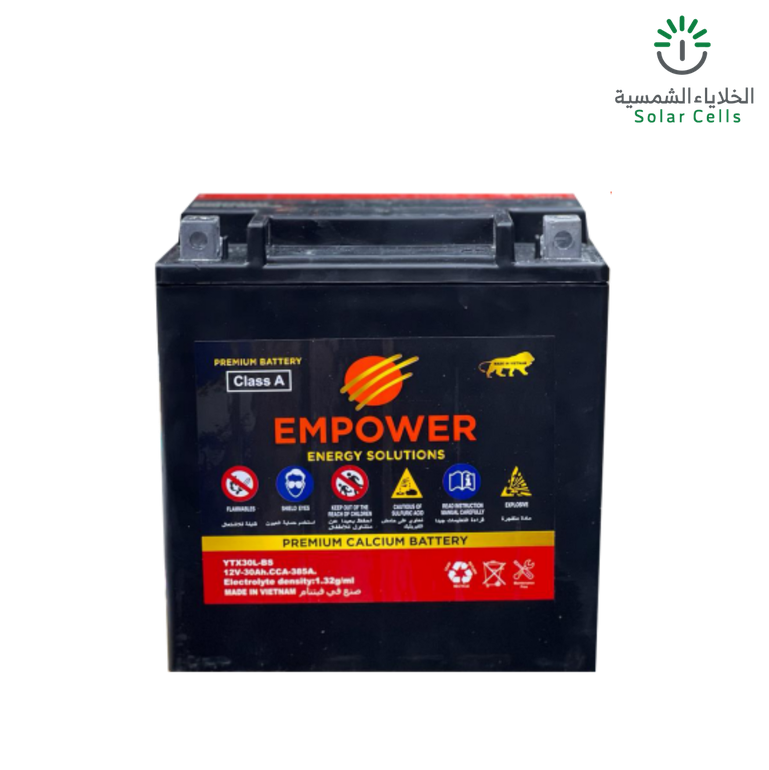 بطارية ام باور 12V-30Ah  جل