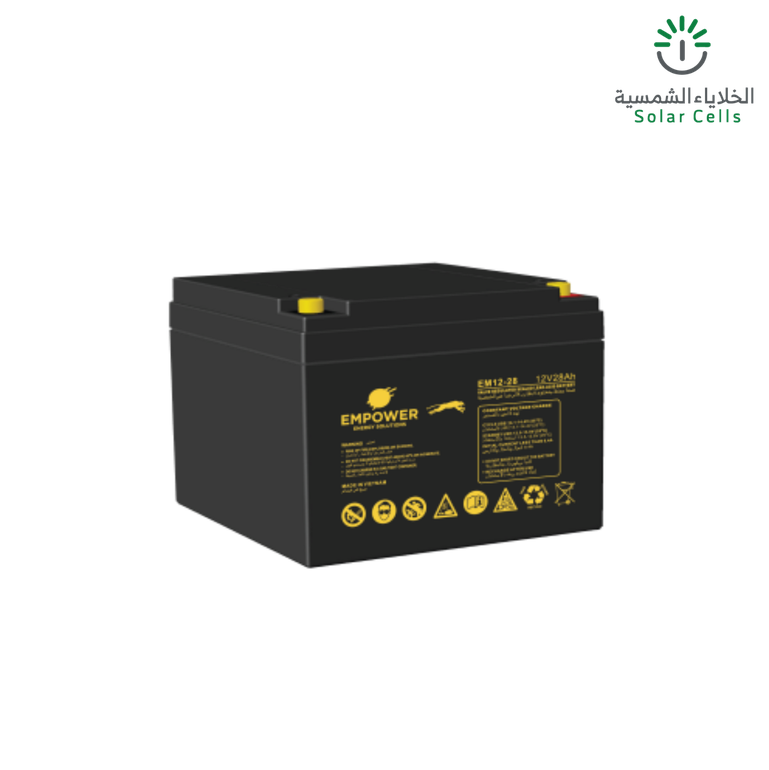 بطارية ام باور12V-28Ah جل
