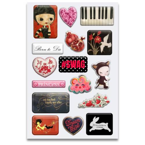 born to die sticker set