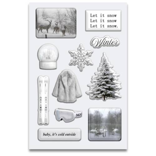 snwo angel sticker set