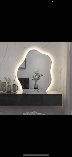 مرايات جدارية لد بتصميم عصري مقاس 100 +80